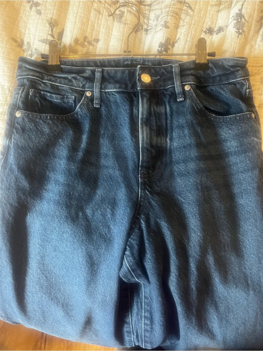 Express High-Rise Dark Blue Women's Jeans